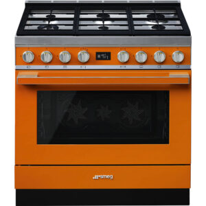 Piano de cuisson Smeg Portofino CPF9G 90cm gaz orange