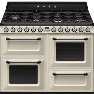 Piano de cuisson Smeg TR4110 Victoria 110cm gaz crème