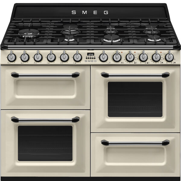 Piano de cuisson Smeg TR4110 Victoria - Gaz 110cm crème Piano de cuisson Smeg TR4110 Victoria 110cm gaz crème