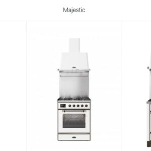 Piano de cuisson ILVE Majestic 90 - Gaz électrique blanc Piano de cuisson ILVE Majestic 90cm gaz électrique blanc avec hotte assortie