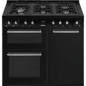 Piano de cuisson Smeg CX103 Classica 100cm gaz noir