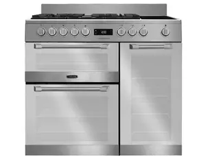Piano de cuisson Leisure Cuisinemaster Pro 100cm Gaz et Vitro Inox - Avis et Fiche Technique