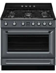 Piano de cuisson SMEG TR90 Gaz - 5 brûleurs, four double 115L