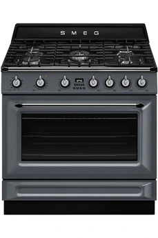 piano-de-cuisson-smeg-tr90-gaz-1 Piano de cuisson SMEG TR90 Gaz - 5 brûleurs, four double 115L