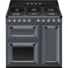 Piano de cuisson SMEG TR93 Gaz - Victoria 90cm Gris Ardoise