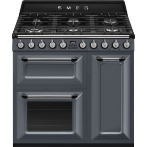 Piano de cuisson SMEG TR93 Gaz - Victoria 90cm Gris Ardoise
