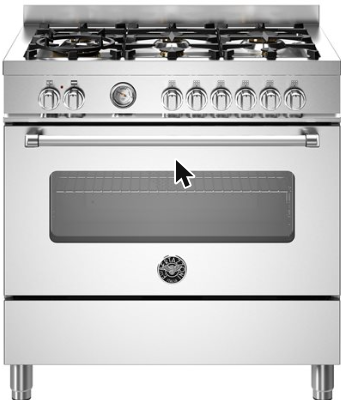 Bertazzoni Master 90 Piano de cuisson Bertazzoni Master 90 cm inox