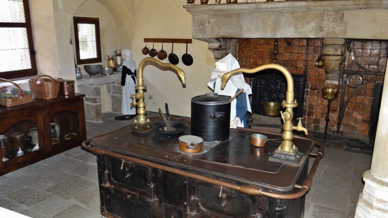 Fourneaux anciens de la cuisine de l'Hôtel-Dieu de Beaune